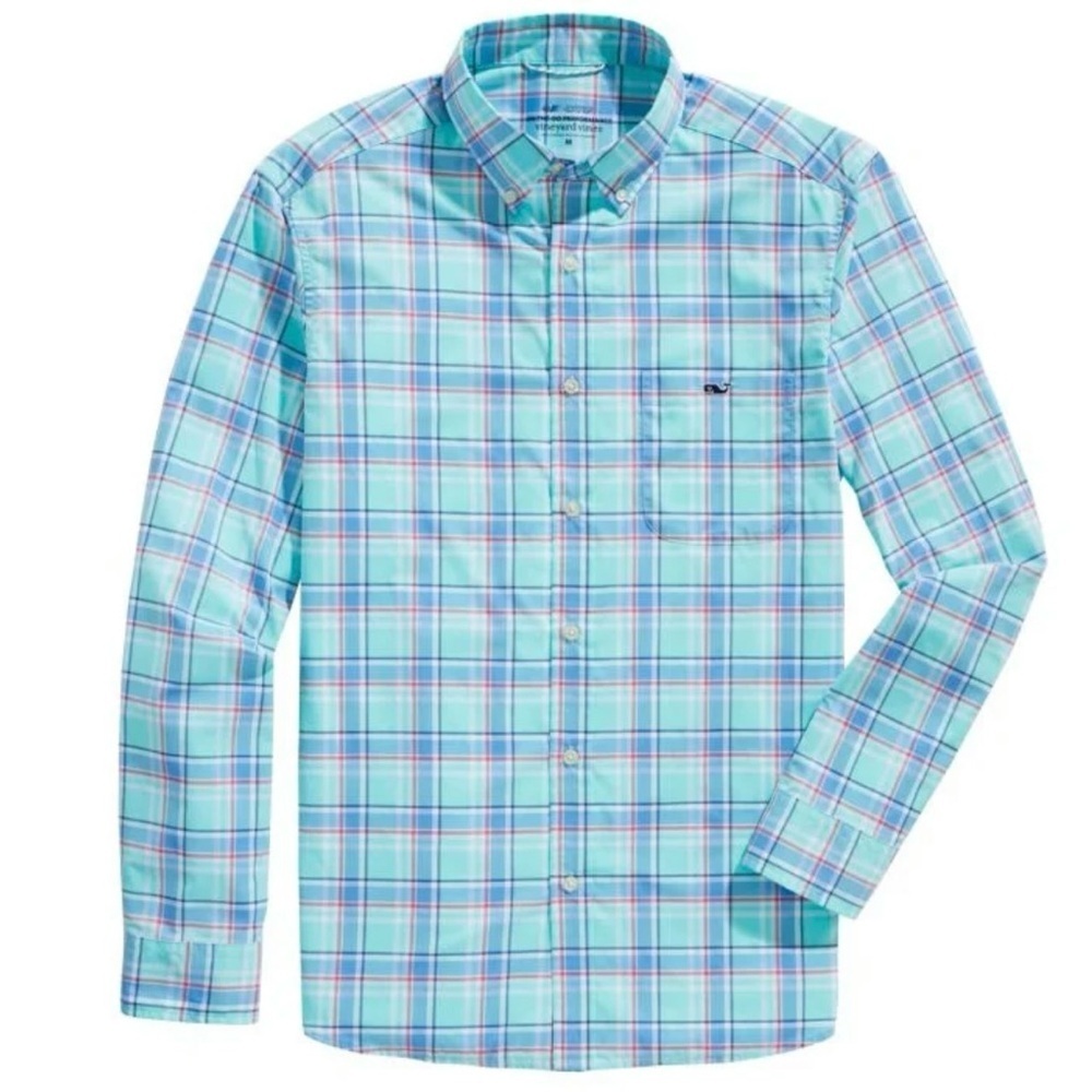 Vineyard Vines On The Go Performance Shirt Plaid OTG